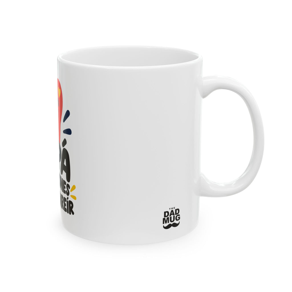 Papá da razones para sonreír — Taza para papá dentista | Cerámica blanca 11oz