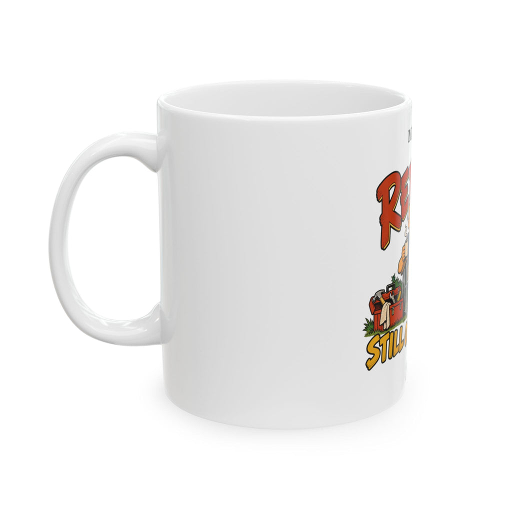 Retired, Still on Dad Duty — Personalized Name & Retirement Year Mug | 11oz