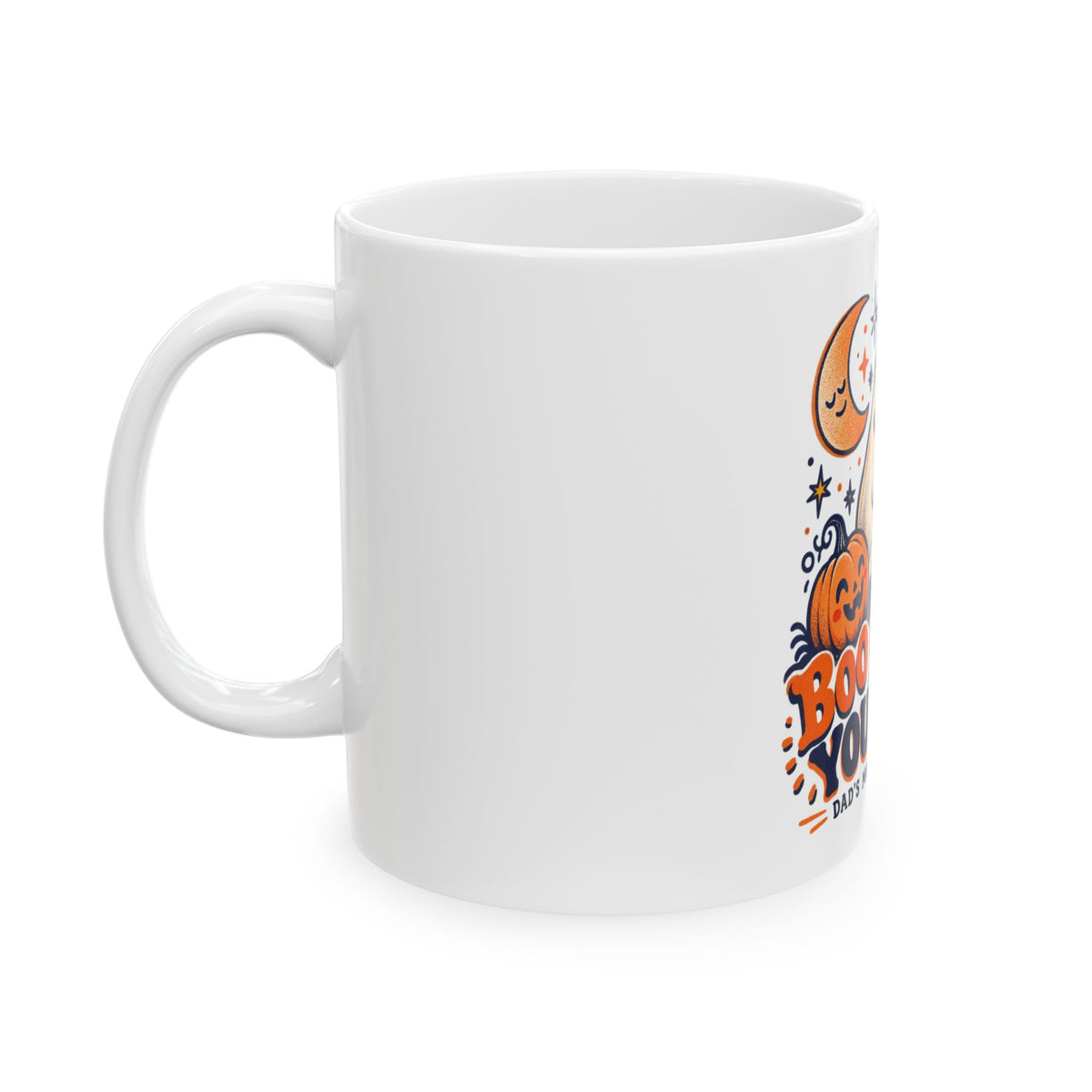 Boo Before You Brew — Halloween Dad Mug | White Ceramic 11oz