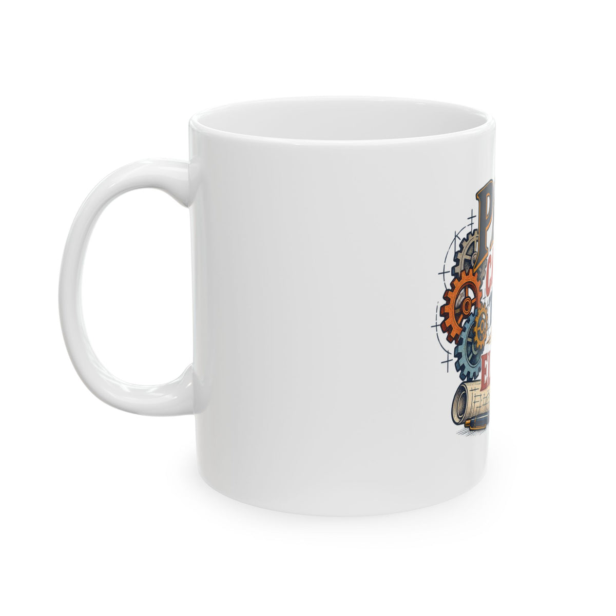 Papá calcula todo menos el café — Taza para papá ingeniero | Cerámica blanca 11oz