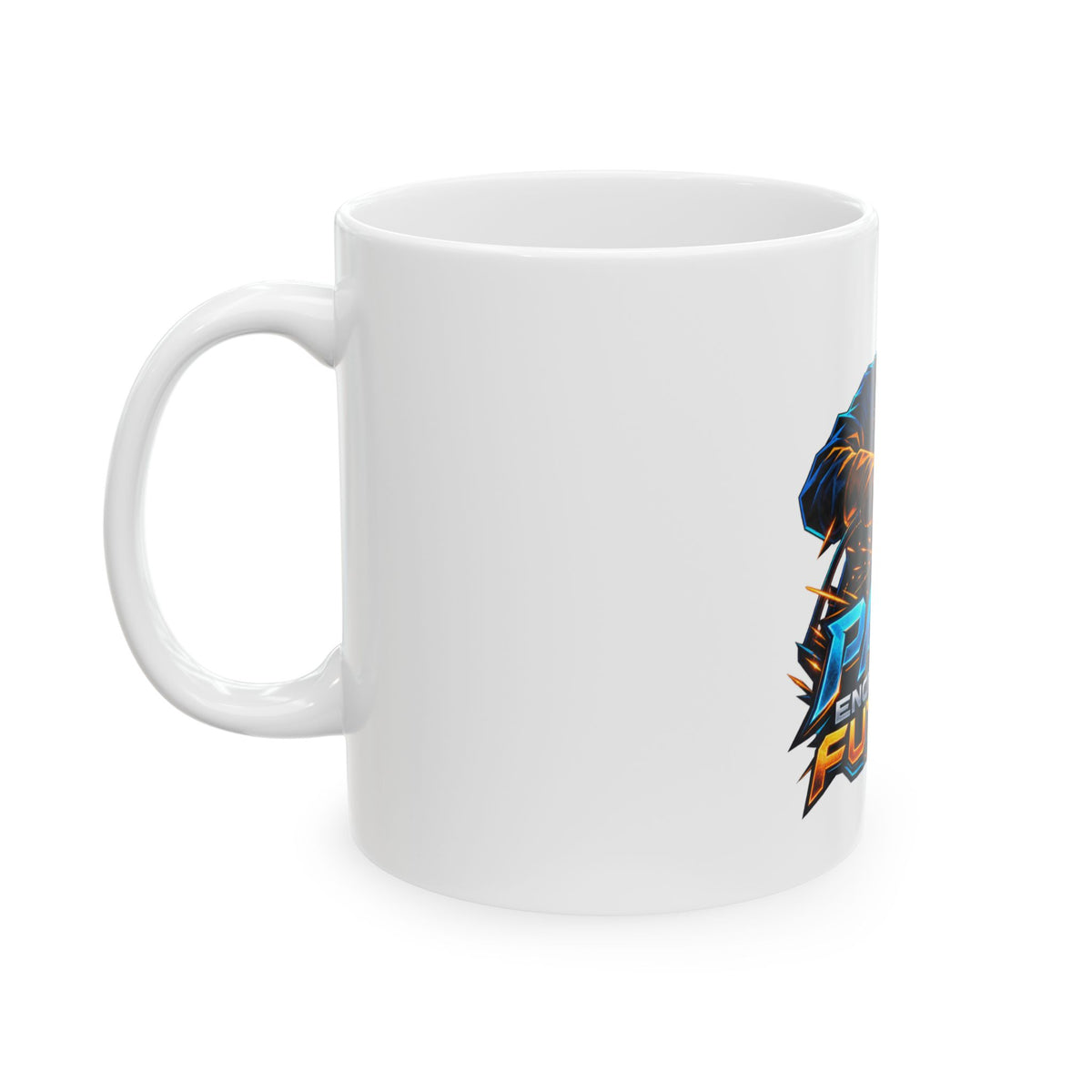 Papá enciende el futuro — Taza para papá soldador | Cerámica blanca 11oz