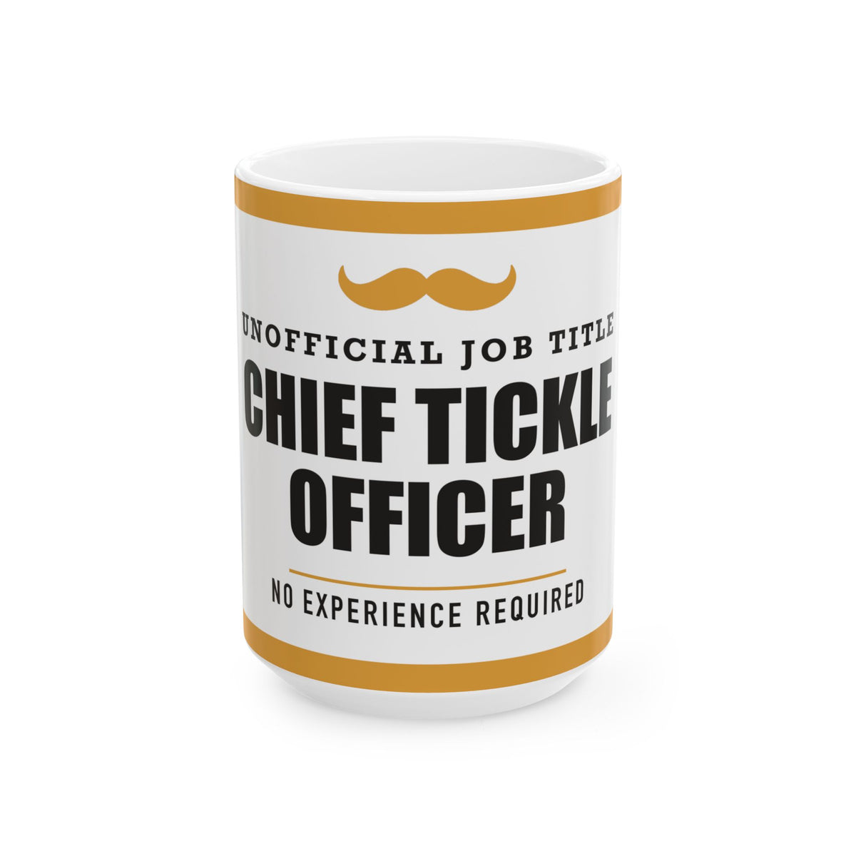 Chief Tickle Officer — Funny Dad Gift | White Ceramic Mug, 11oz and 15oz