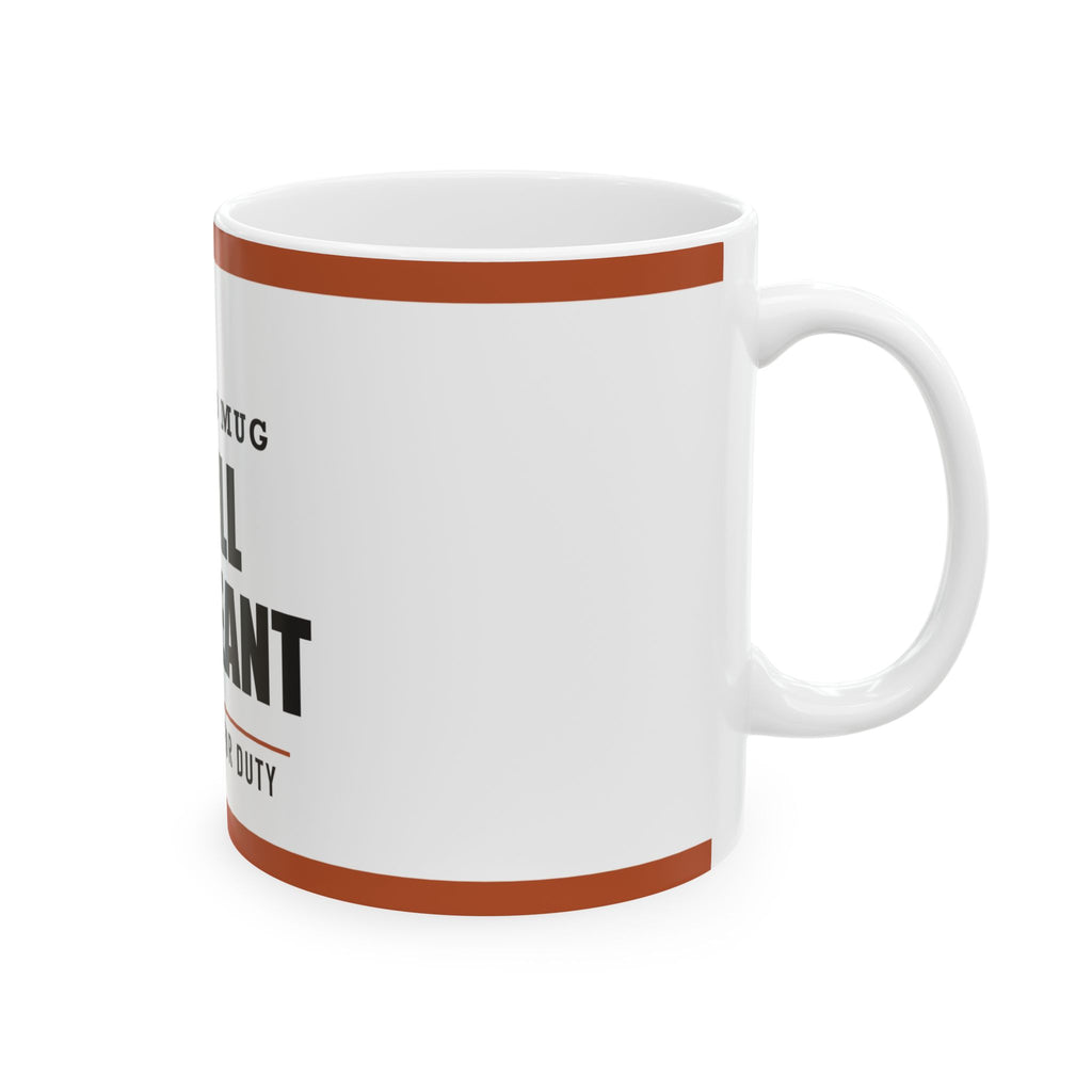 Grill Sergeant — Funny BBQ Gift for Dad | White Ceramic Mug, 11oz and 15oz
