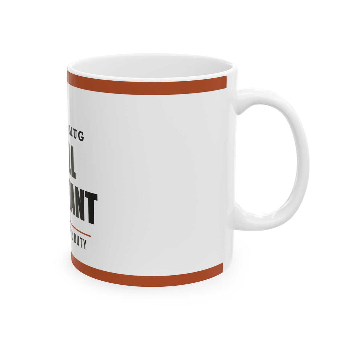 Grill Sergeant — Funny BBQ Gift for Dad | White Ceramic Mug, 11oz and 15oz