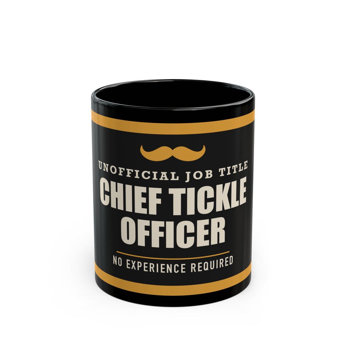 Chief Tickle Officer — Funny Dad Gift | Black Mug, 11oz and 15oz