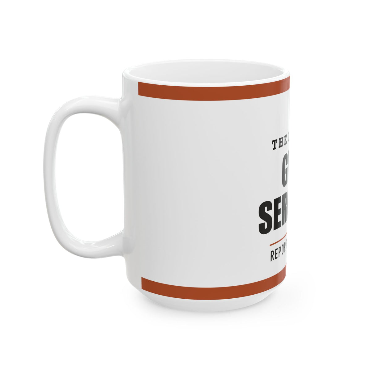 Grill Sergeant — Funny BBQ Gift for Dad | White Ceramic Mug, 11oz and 15oz