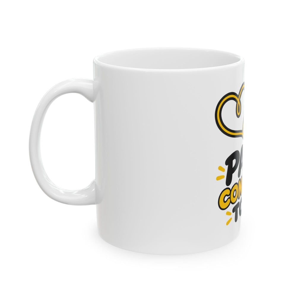 Papá conecta todo — Taza para papá electricista | Cerámica blanca 11oz