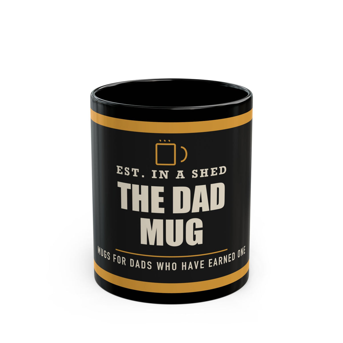 The Dad Mug — Classic Dad Gift | Black Mug, 11oz and 15oz