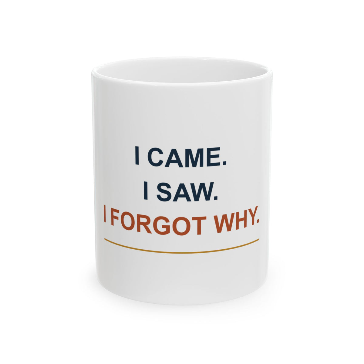 I Came. I Saw. I Forgot Why. — Funny Dad Gift Mug | White Ceramic 11oz