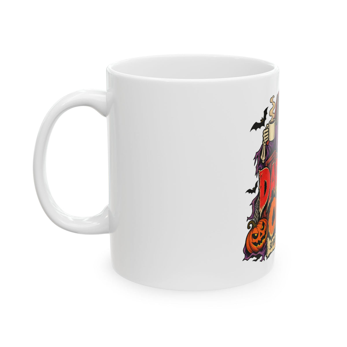 Dad Jokes From The Crypt — Halloween Dad Mug | White Ceramic 11oz