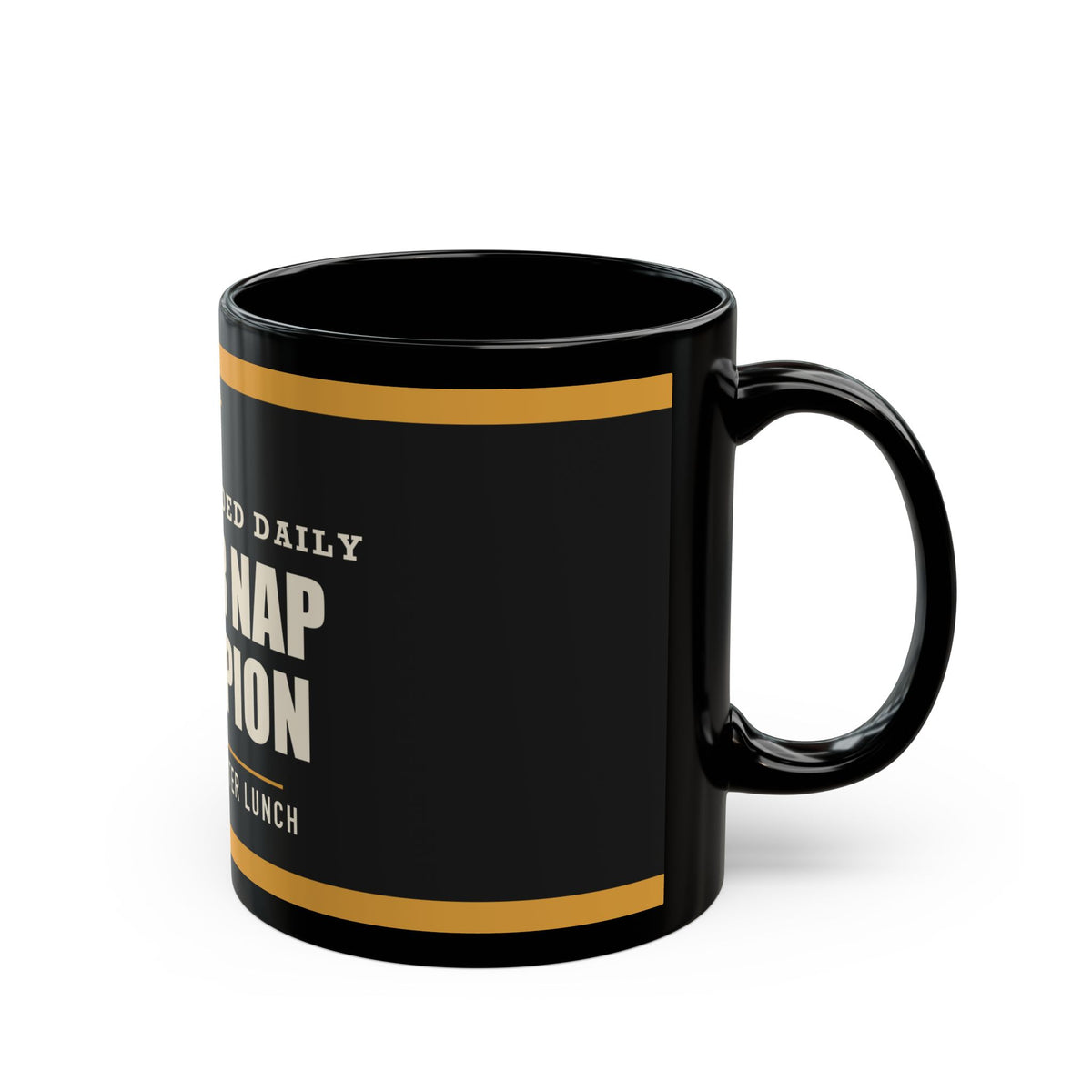 Power Nap Champion — Funny Dad Mug | Black Mug, 11oz and 15oz