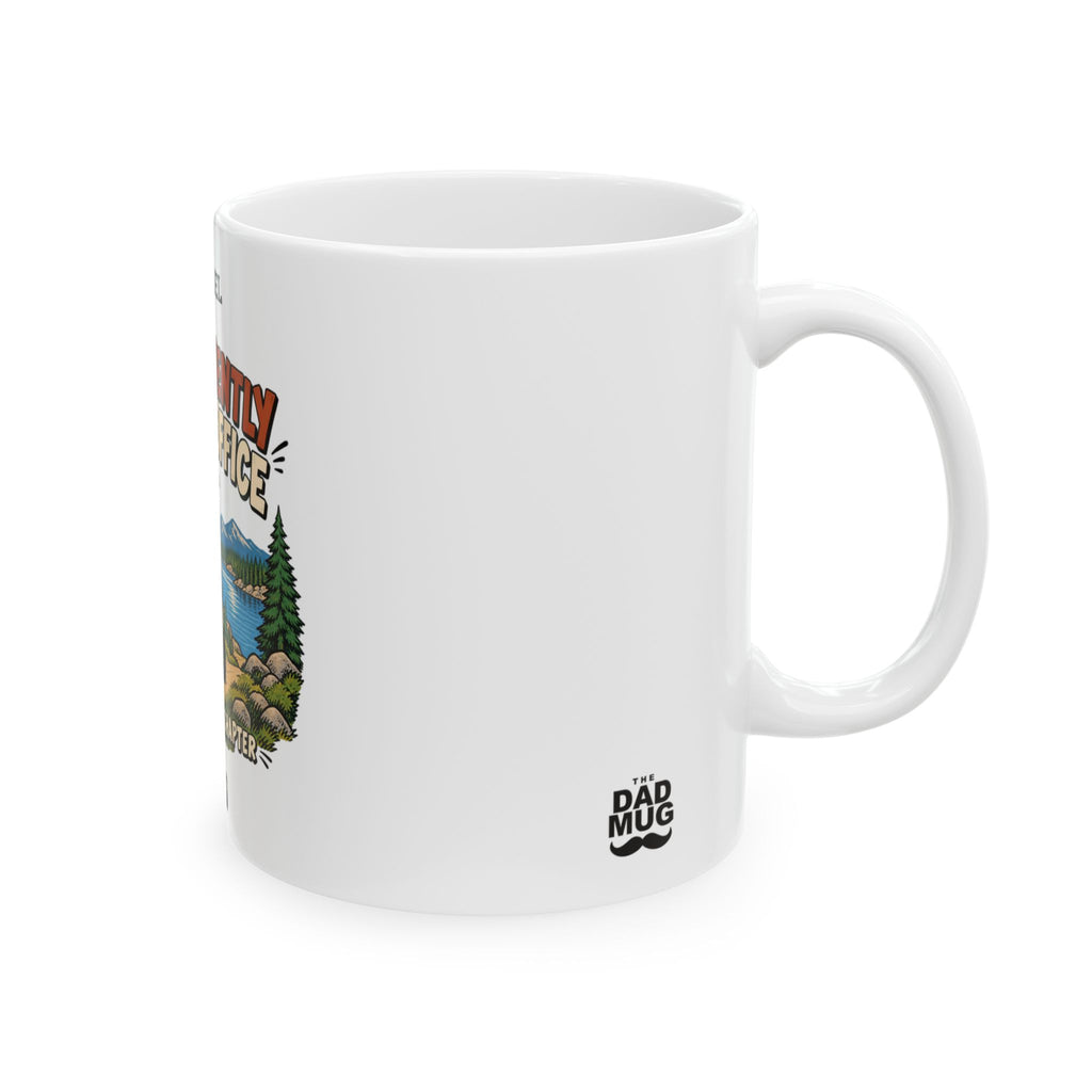 Permanently Out of Office — Personalized Retirement Name & Year Mug | 11oz