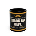 Snack Tax Dept. — Funny Snack Gift for Dad | Black Mug, 11oz and 15oz
