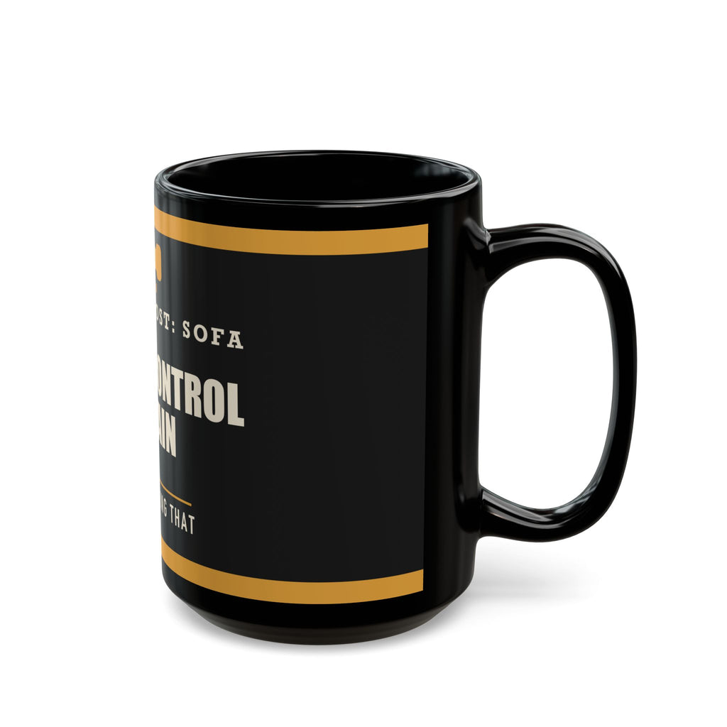 Remote Control Captain — Funny TV Gift for Dad | Black Mug, 11oz and 15oz