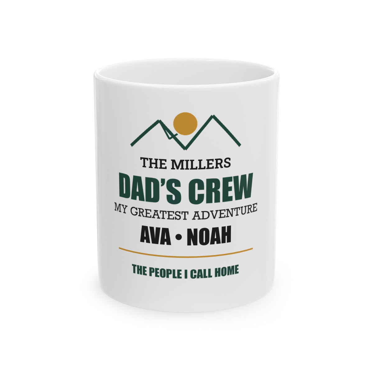 Dad’s Crew — Personalized Family & Children’s Names Mug | 11oz