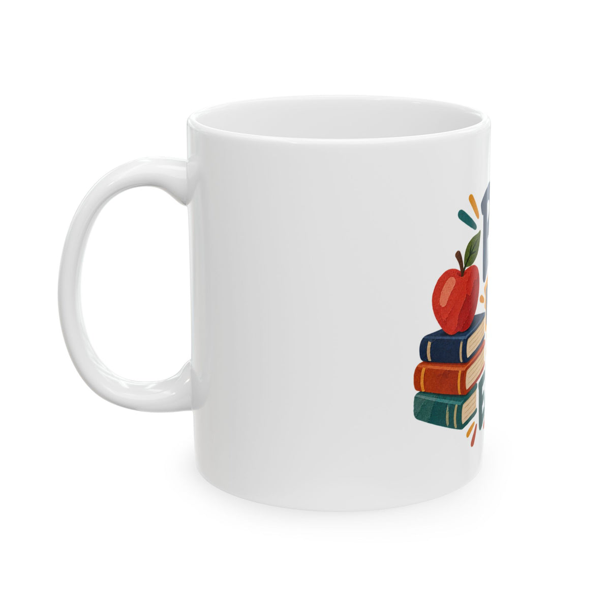 Papá enseña con el ejemplo — Taza para papá maestro | Cerámica blanca 11oz