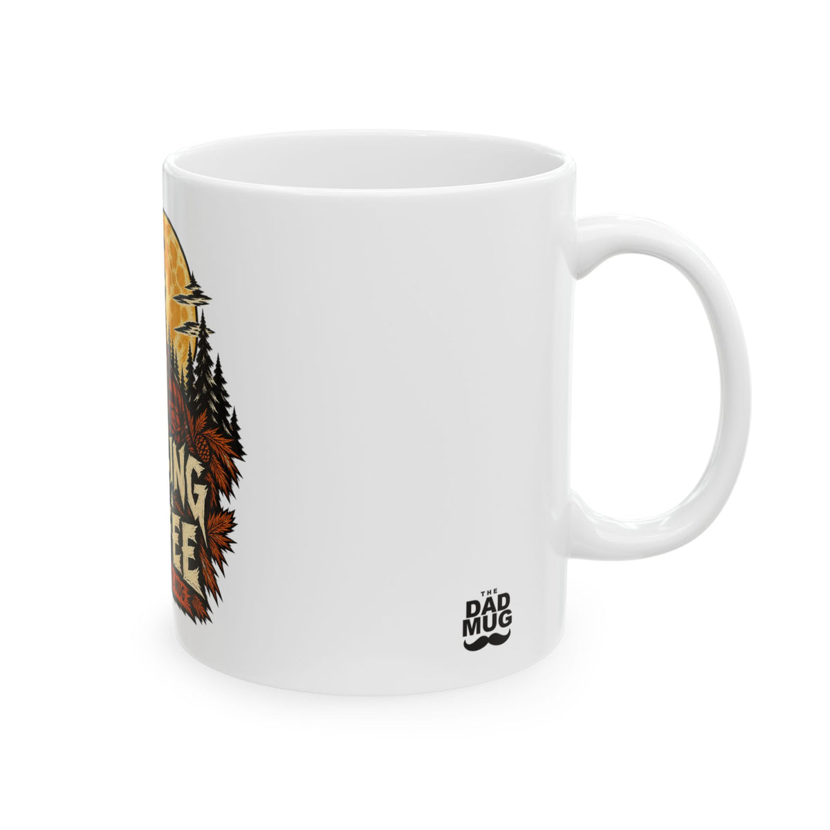 Howling For Coffee — Halloween Dad Mug | White Ceramic 11oz