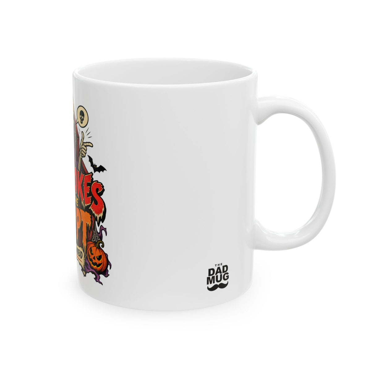 Dad Jokes From The Crypt — Halloween Dad Mug | White Ceramic 11oz
