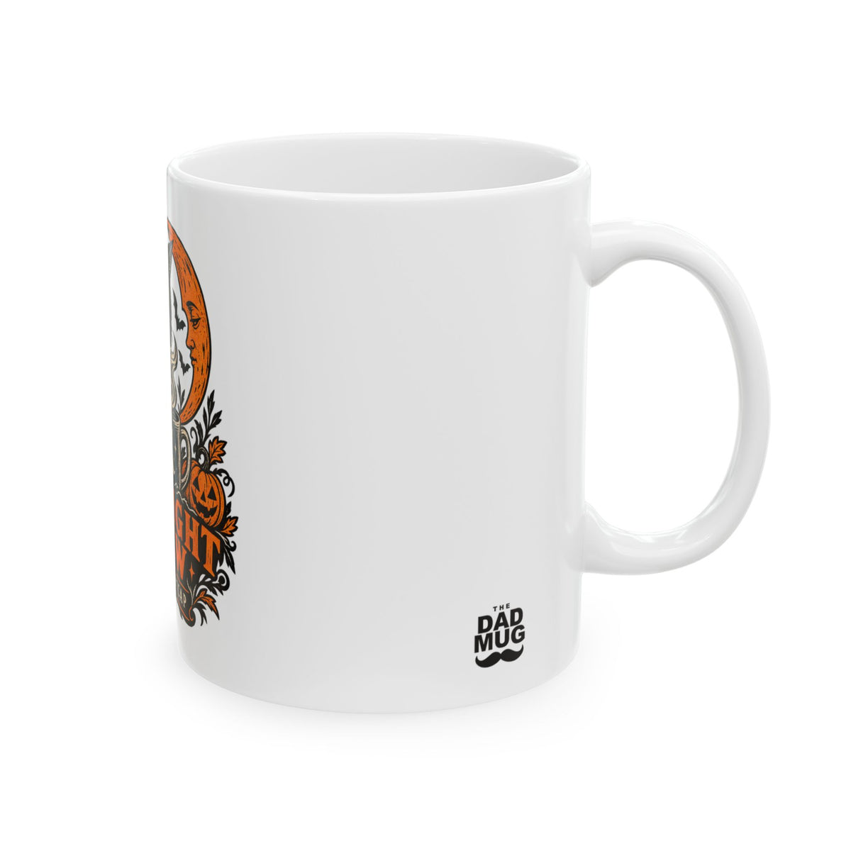 Midnight Brew — Halloween Dad Mug | White Ceramic 11oz