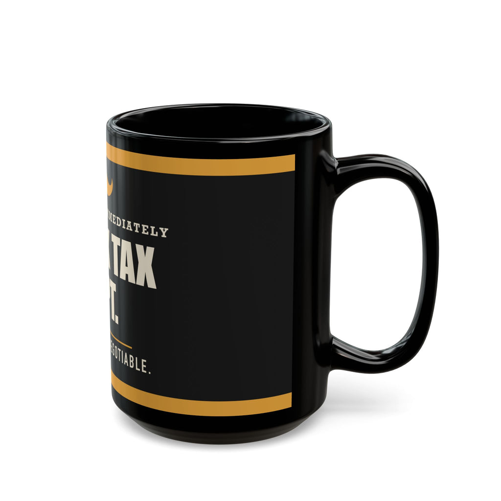 Snack Tax Dept. — Funny Snack Gift for Dad | Black Mug, 11oz and 15oz