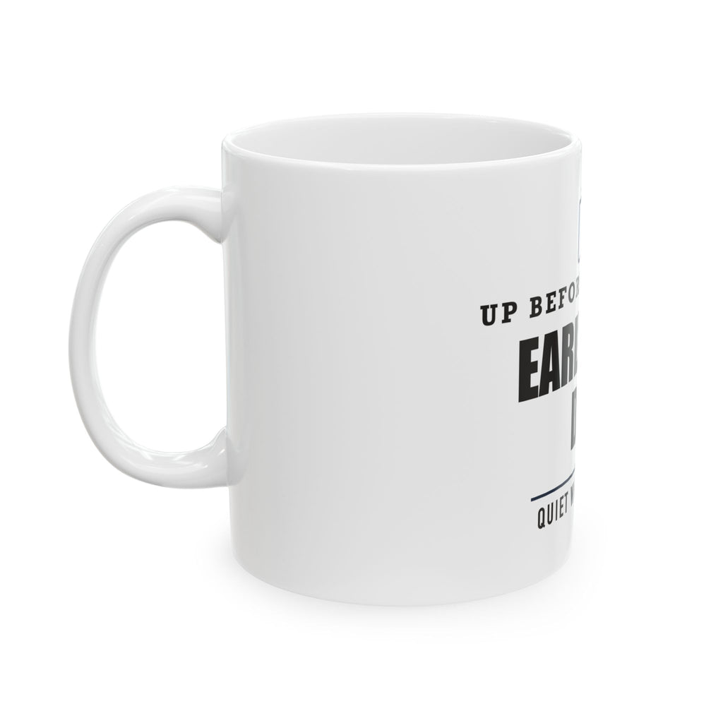 Early Bird Dad — Morning Coffee Gift for Dad | White Ceramic Mug, 11oz and 15oz