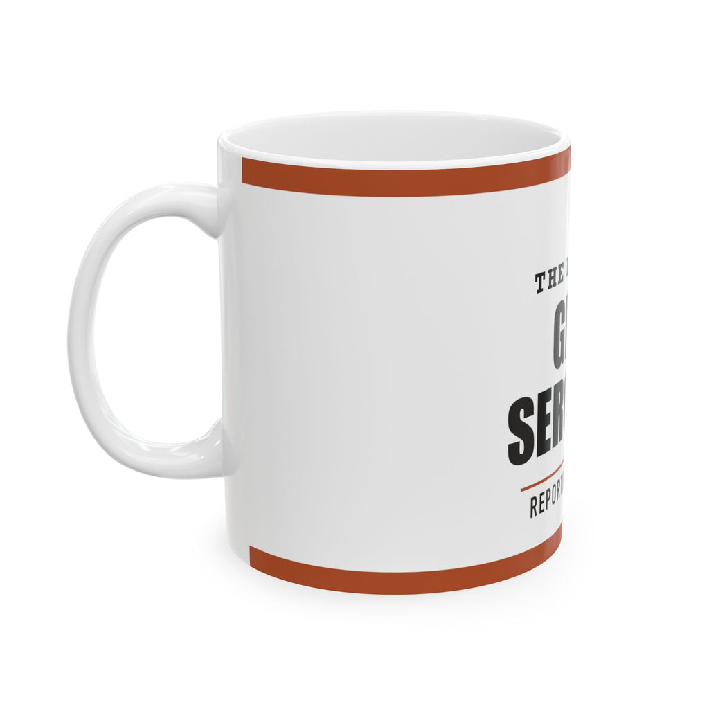 Grill Sergeant — Funny BBQ Gift for Dad | White Ceramic Mug, 11oz and 15oz