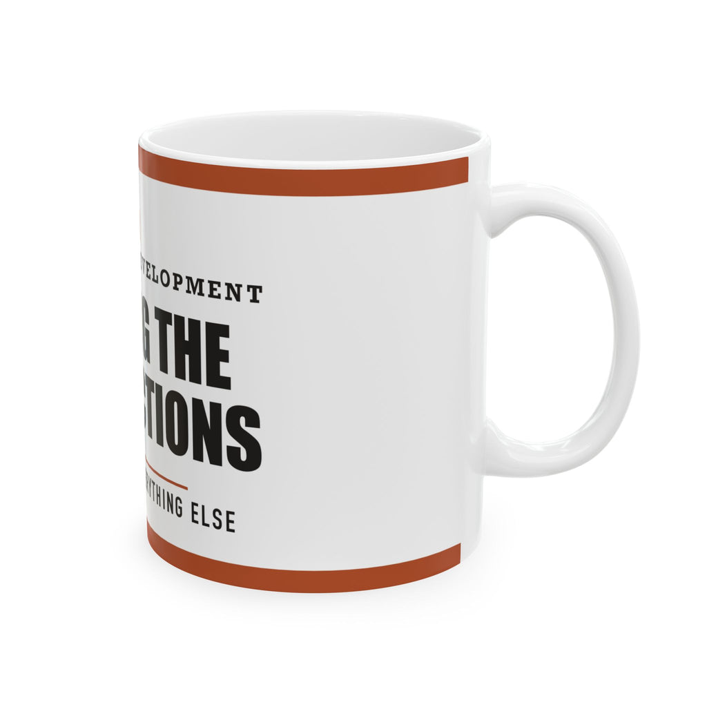 Reading The Instructions — Funny DIY Dad Gift | White Ceramic Mug, 11oz and 15oz