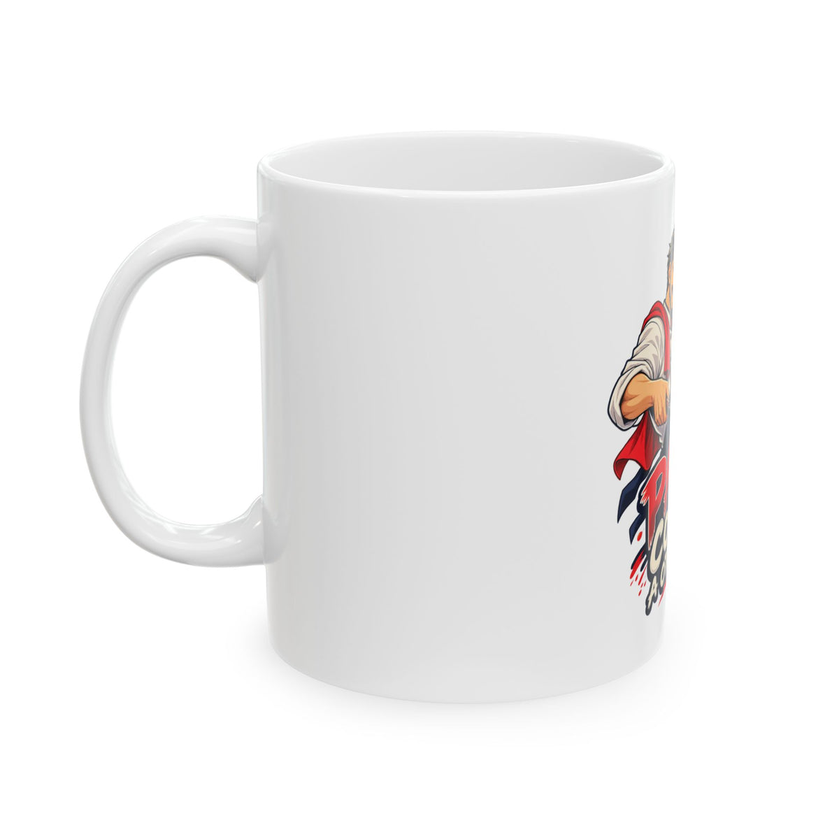 Papá cocina a otro nivel — Taza para papá chef | Cerámica blanca 11oz