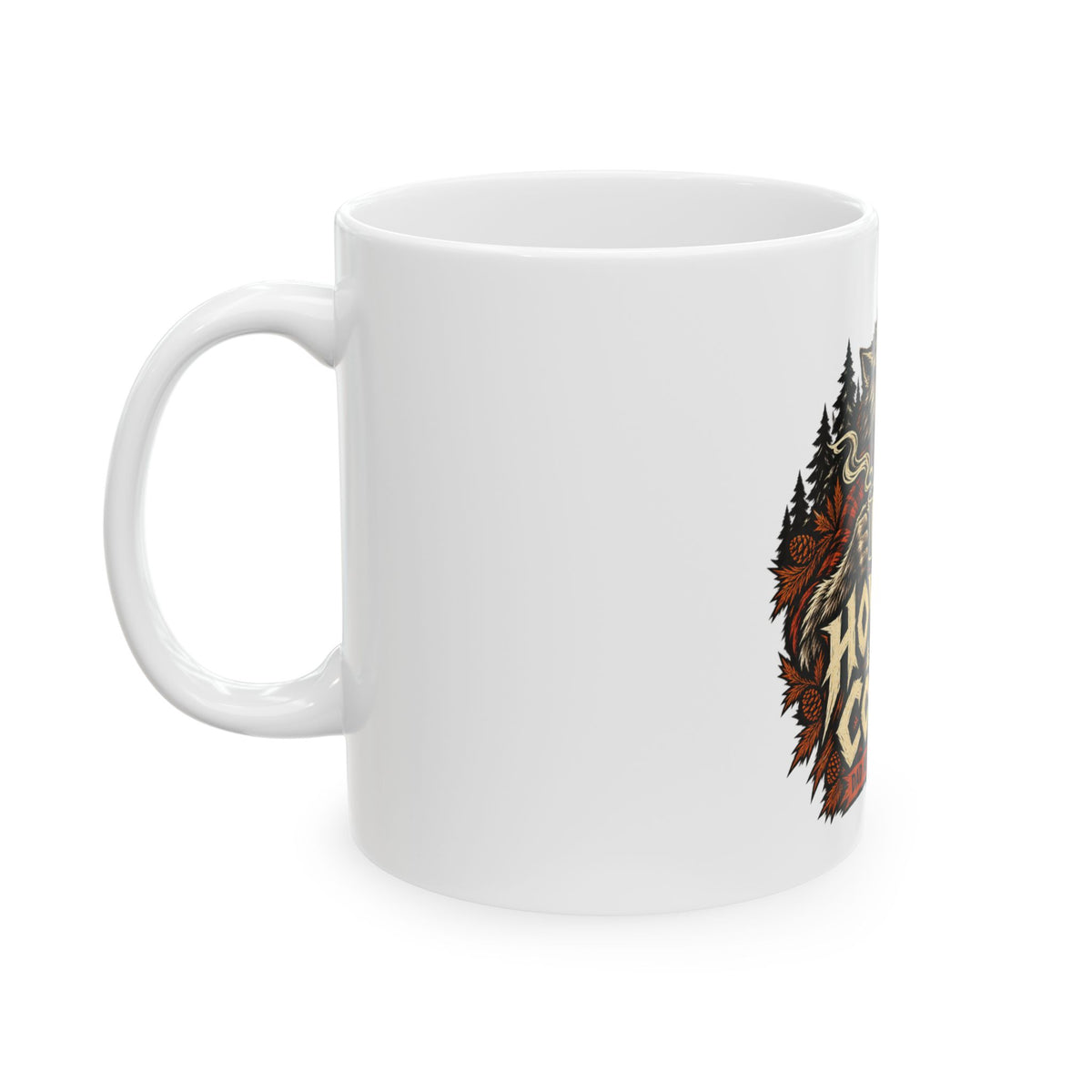 Howling For Coffee — Halloween Dad Mug | White Ceramic 11oz