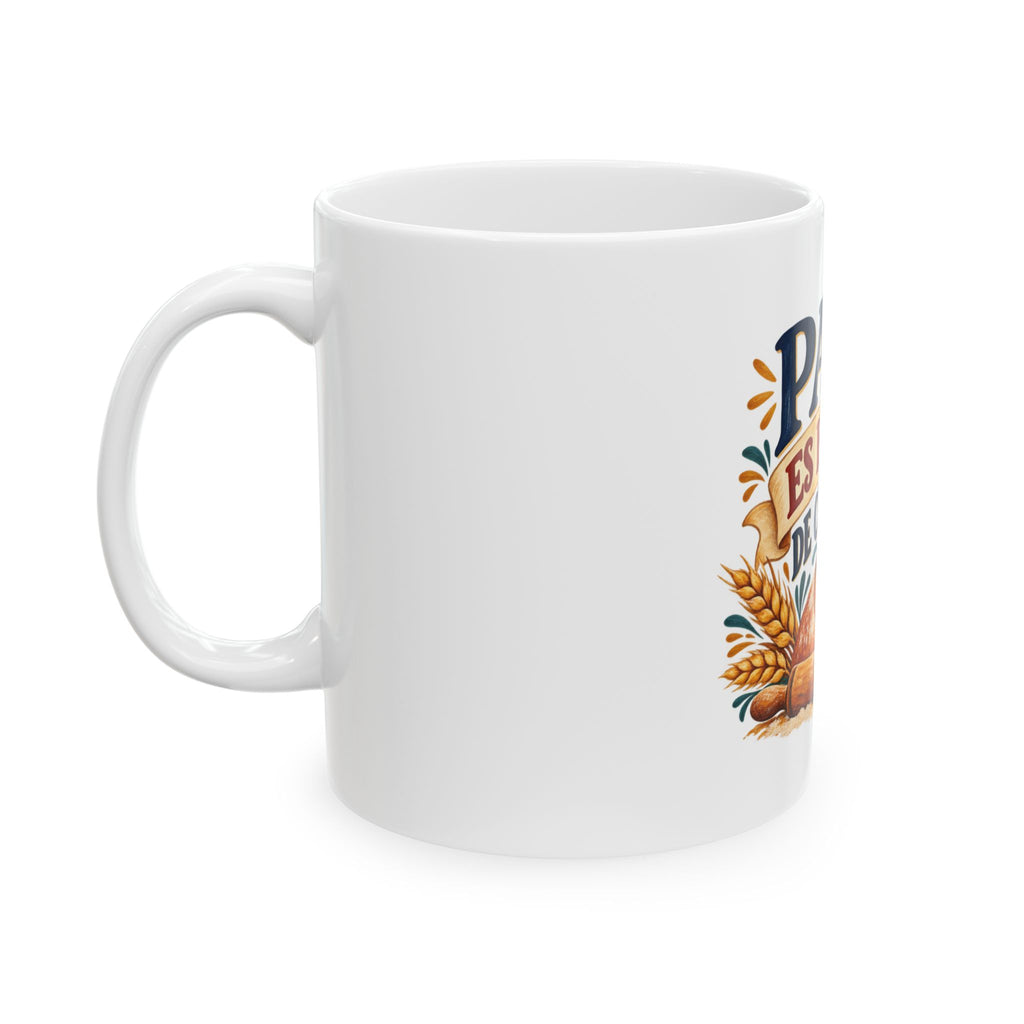 Papá es el pan de cada día — Taza para papá panadero | Cerámica blanca 11oz