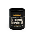 Leftover Inspector — Funny Food Gift for Dad | Black Mug, 11oz and 15oz