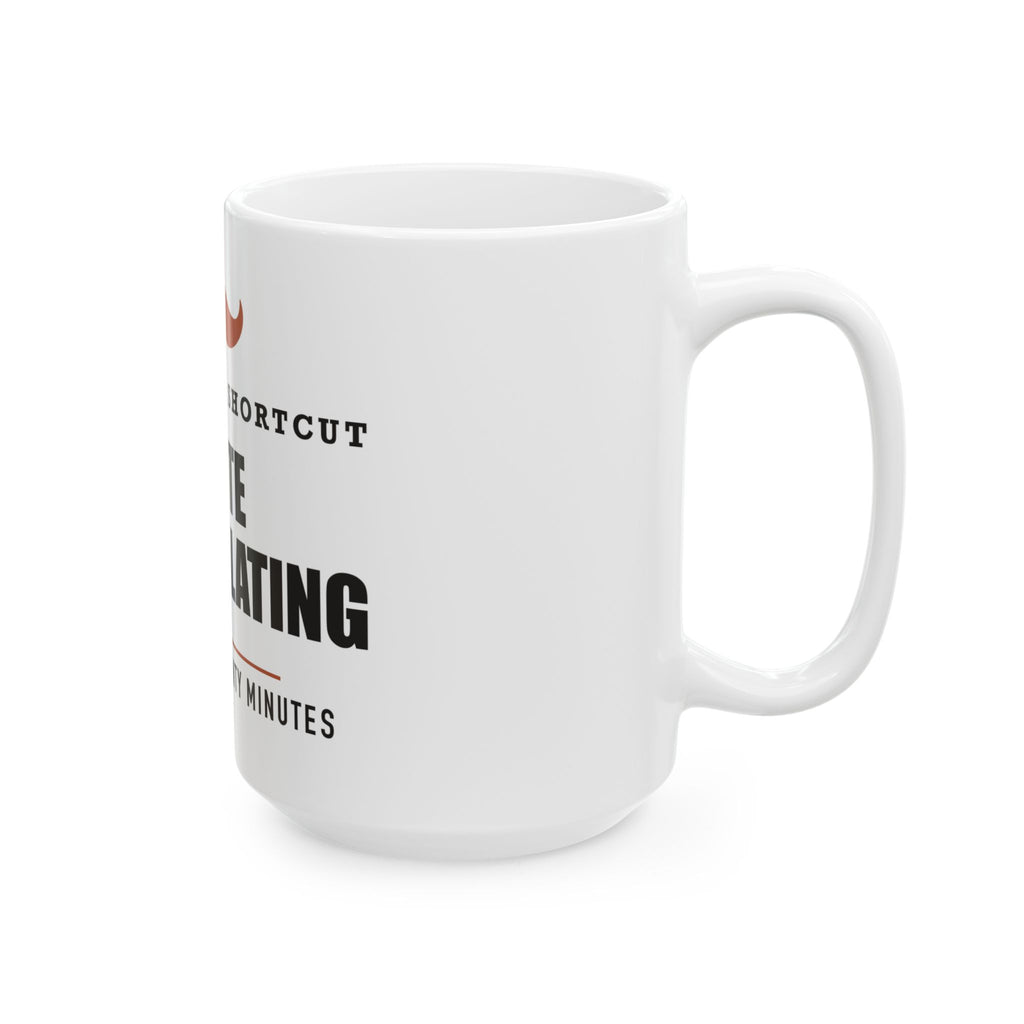 Route Recalculating — Funny Driving Gift for Dad | White Ceramic Mug, 11oz and 15oz