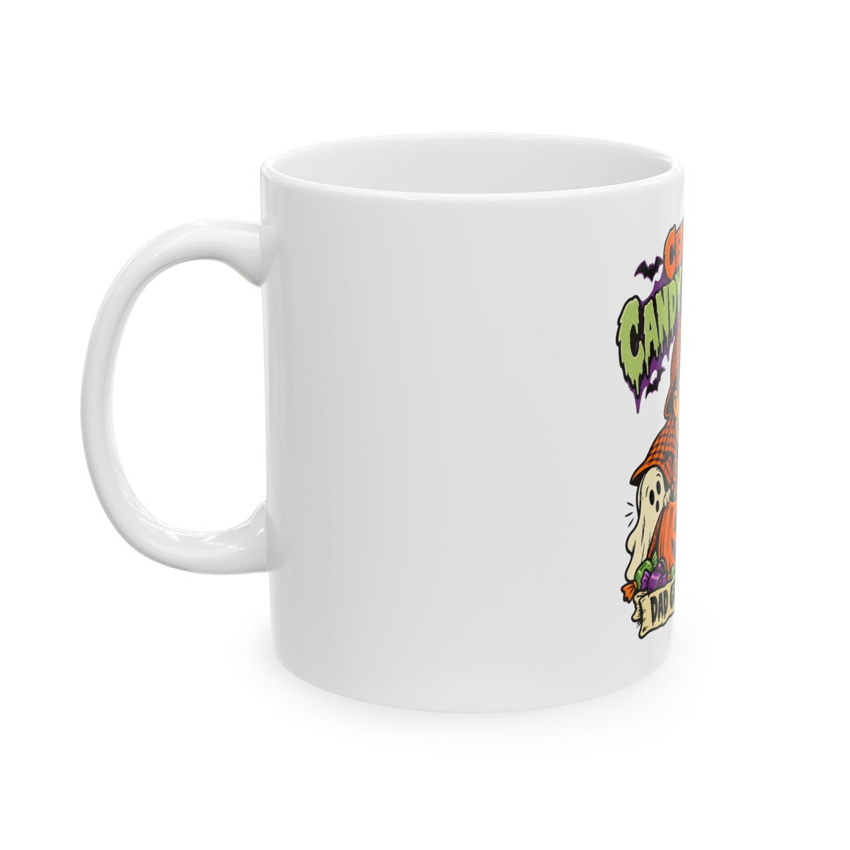 Certified Candy Inspector — Halloween Dad Mug | White Ceramic 11oz
