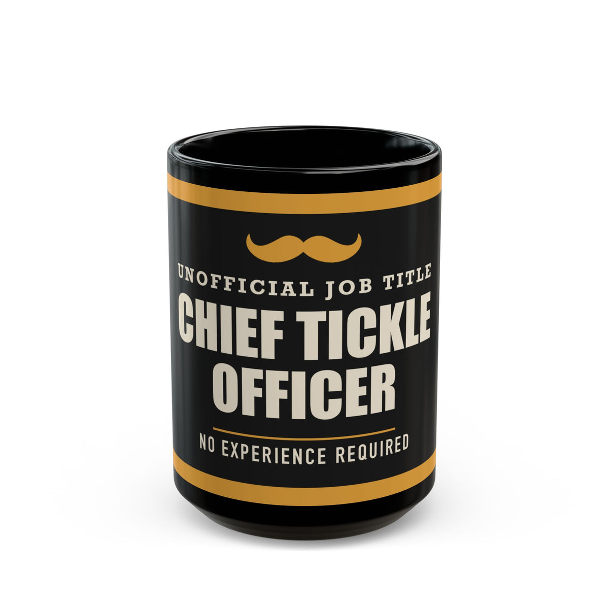 Chief Tickle Officer — Funny Dad Gift | Black Mug, 11oz and 15oz