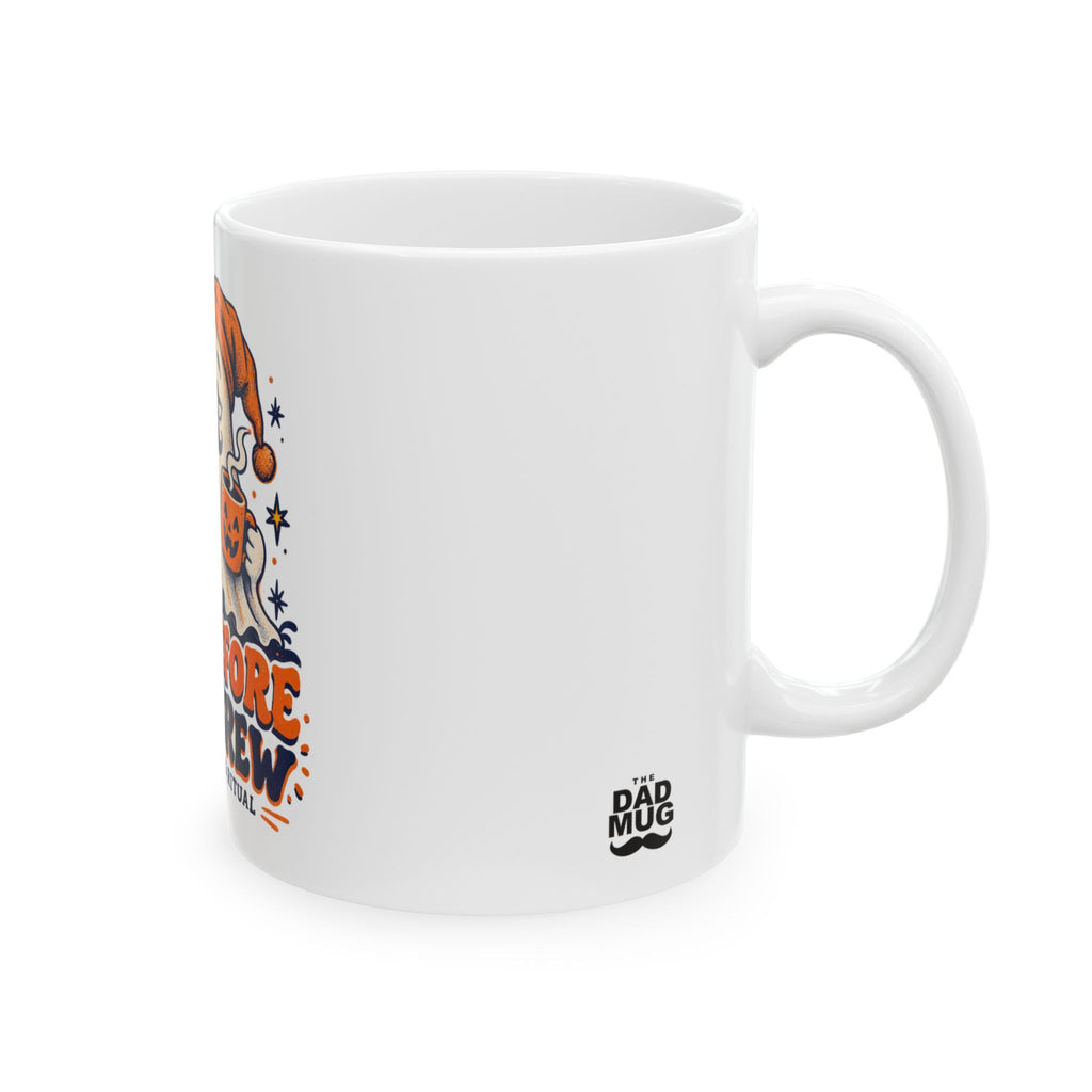 Boo Before You Brew — Halloween Dad Mug | White Ceramic 11oz