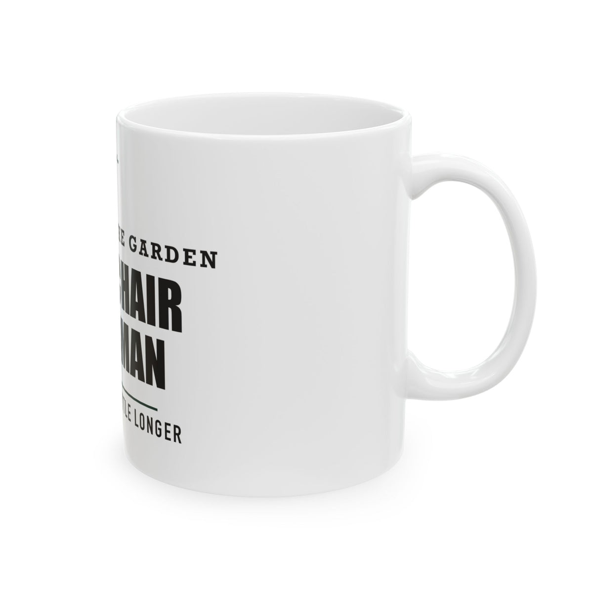Camp Chair Chairman — Funny Outdoor Gift for Dad | White Ceramic Mug, 11oz and 15oz