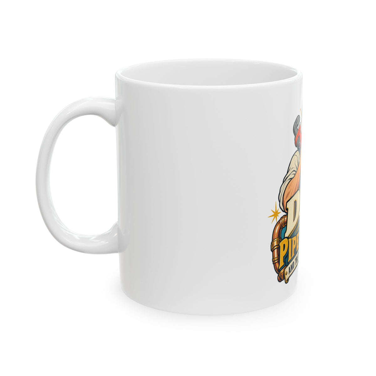 Dad Has Pipe Dreams — Plumber Dad Gift Mug | White Ceramic 11oz