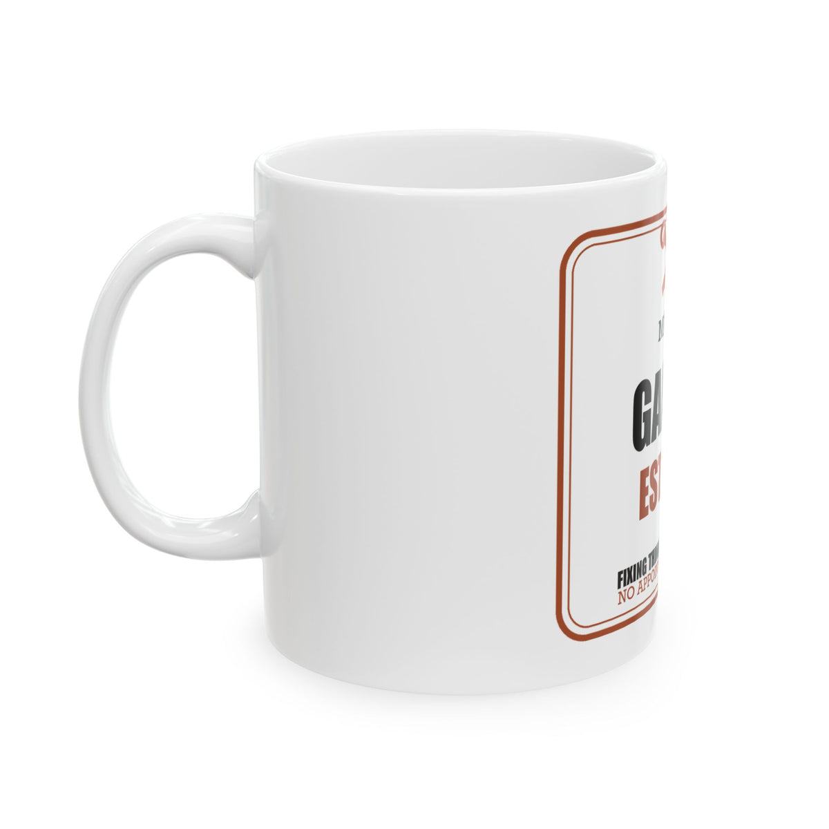 Dad’s Garage — Personalized Name & Established Year Mug | 11oz
