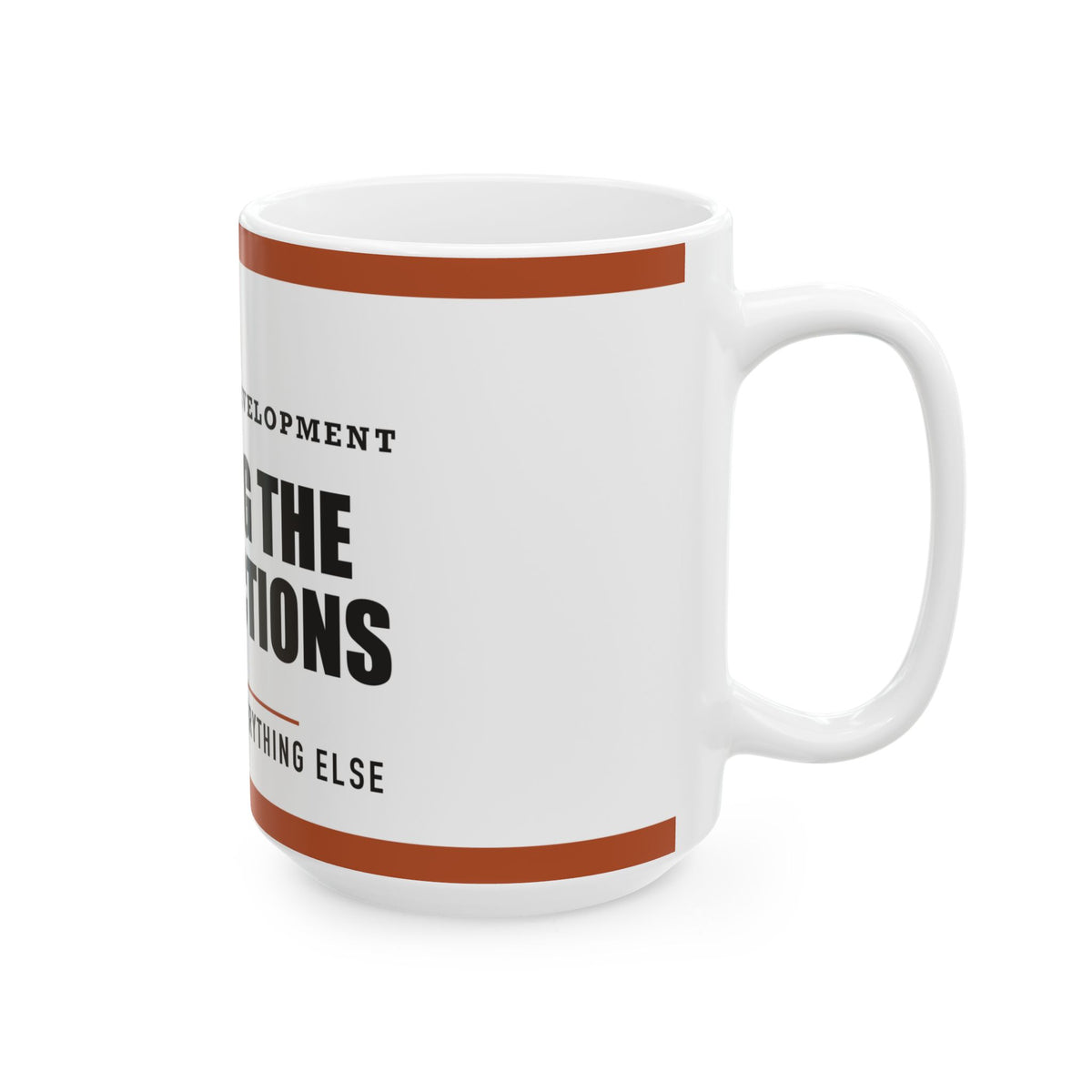 Reading The Instructions — Funny DIY Dad Gift | White Ceramic Mug, 11oz and 15oz