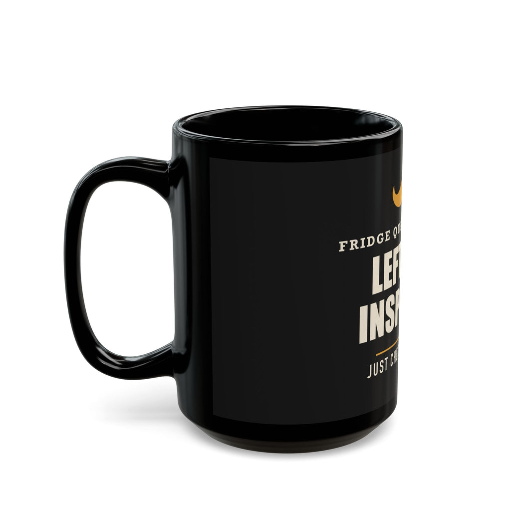 Leftover Inspector — Funny Food Gift for Dad | Black Mug, 11oz and 15oz