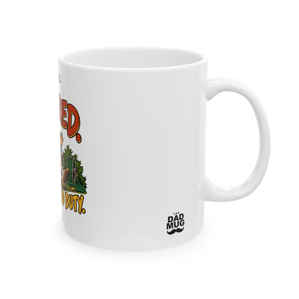 Retired, Still on Dad Duty — Personalized Name & Retirement Year Mug | 11oz