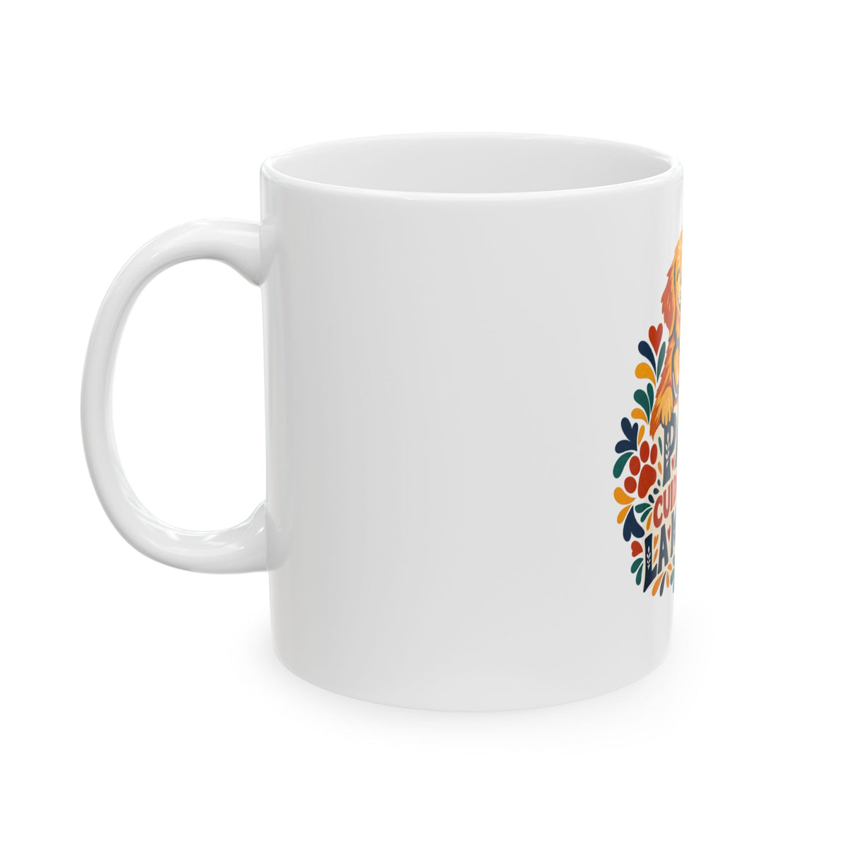 Papá cuida a toda la manada — Taza para papá veterinario | Cerámica blanca 11oz