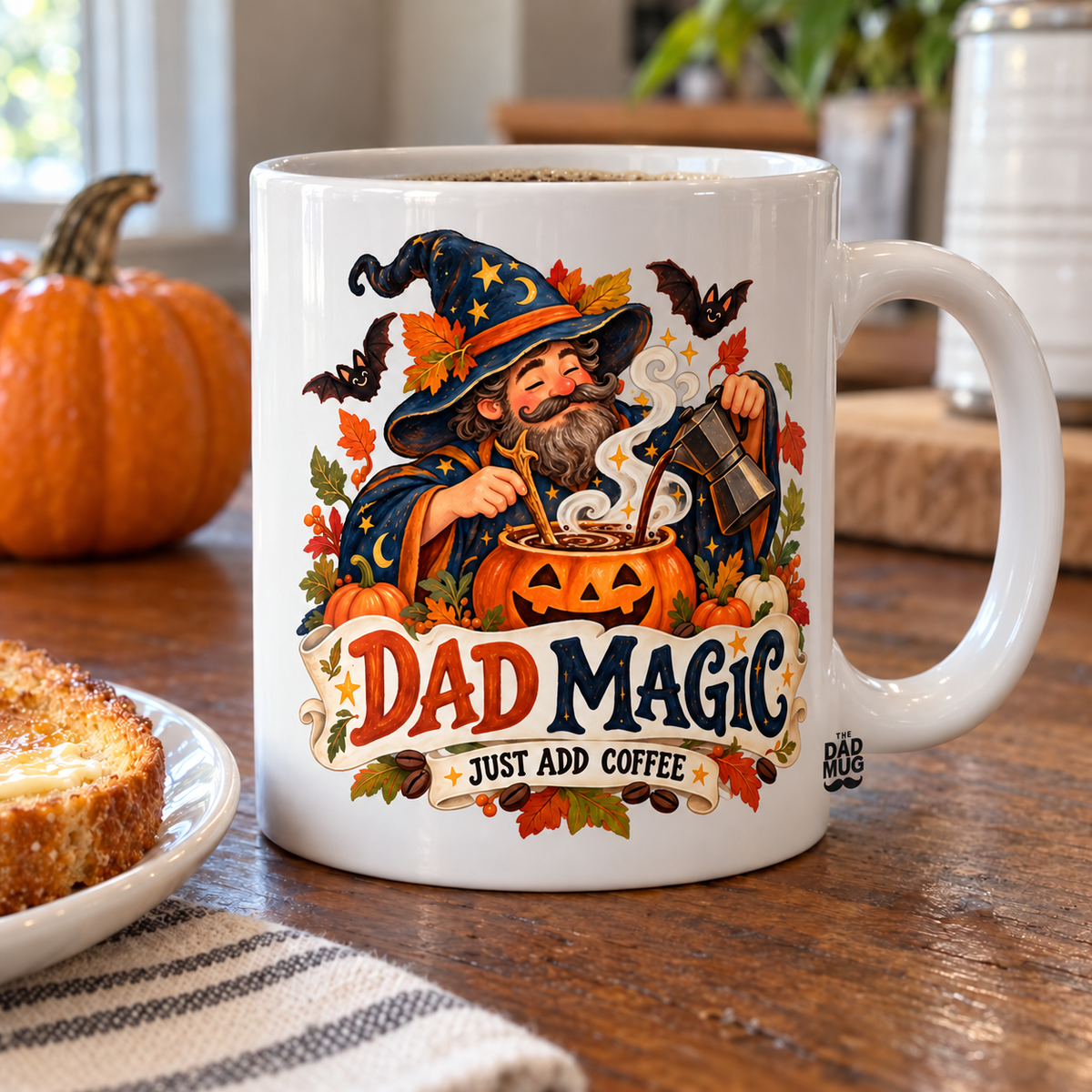 Dad Magic — Halloween Dad Mug | White Ceramic 11oz