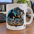 Papá construye el futuro — Taza para papá ingeniero | Cerámica blanca 11oz
