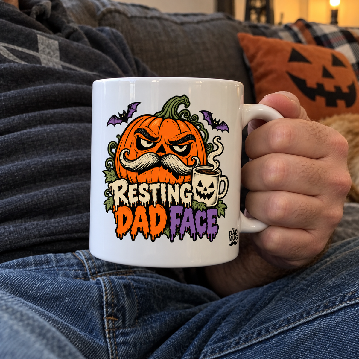 Resting Dad Face — Halloween Dad Mug | White Ceramic 11oz