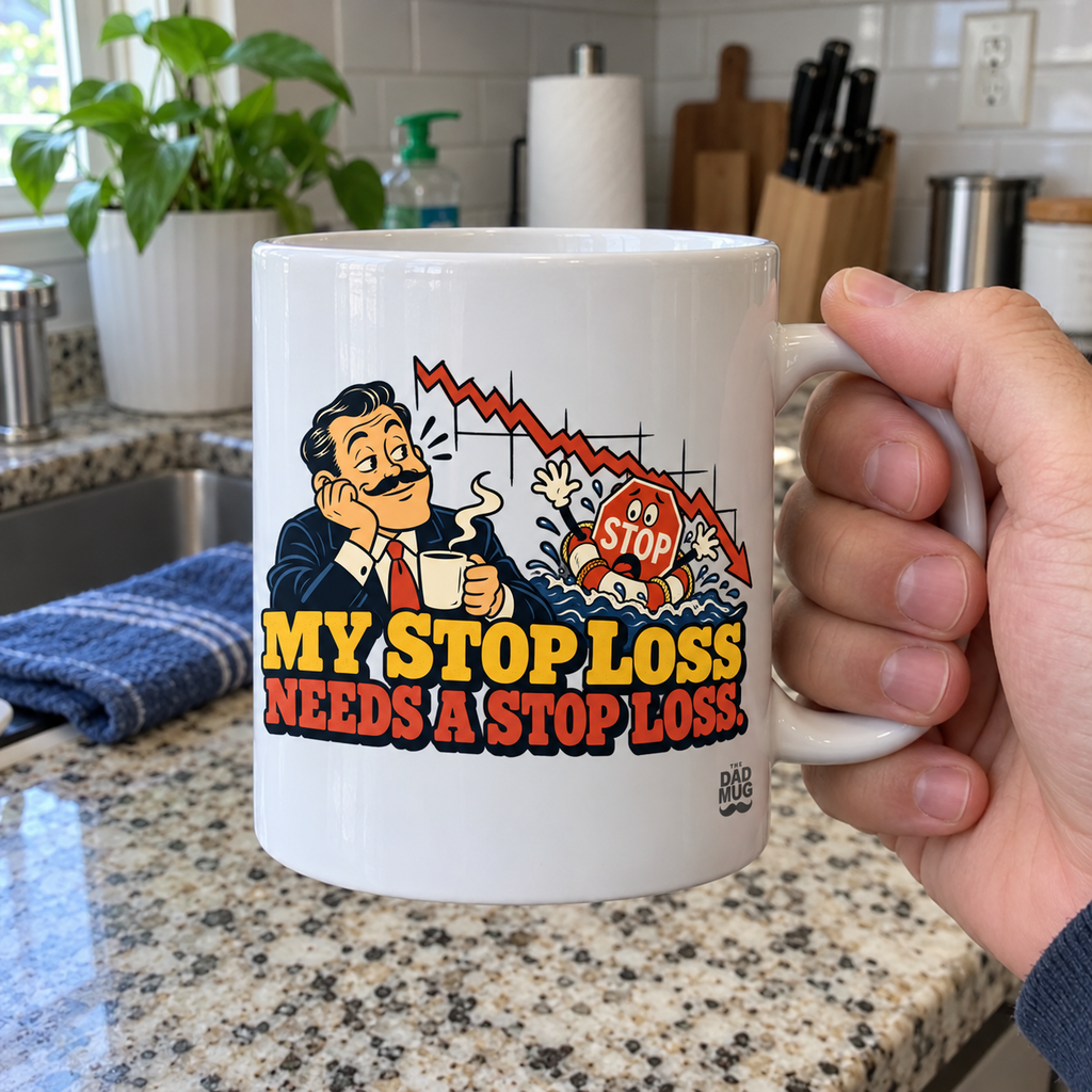 My Stop Loss Needs a Stop Loss. — Funny Day Trader Gift Mug | White Ceramic 11oz