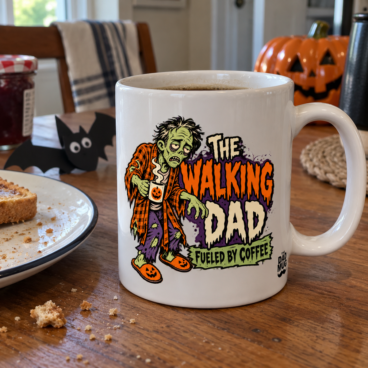 The Walking Dad — Halloween Dad Mug | White Ceramic 11oz